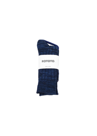 ROTOTO Organic Cotton Indigo 2-tone Socks