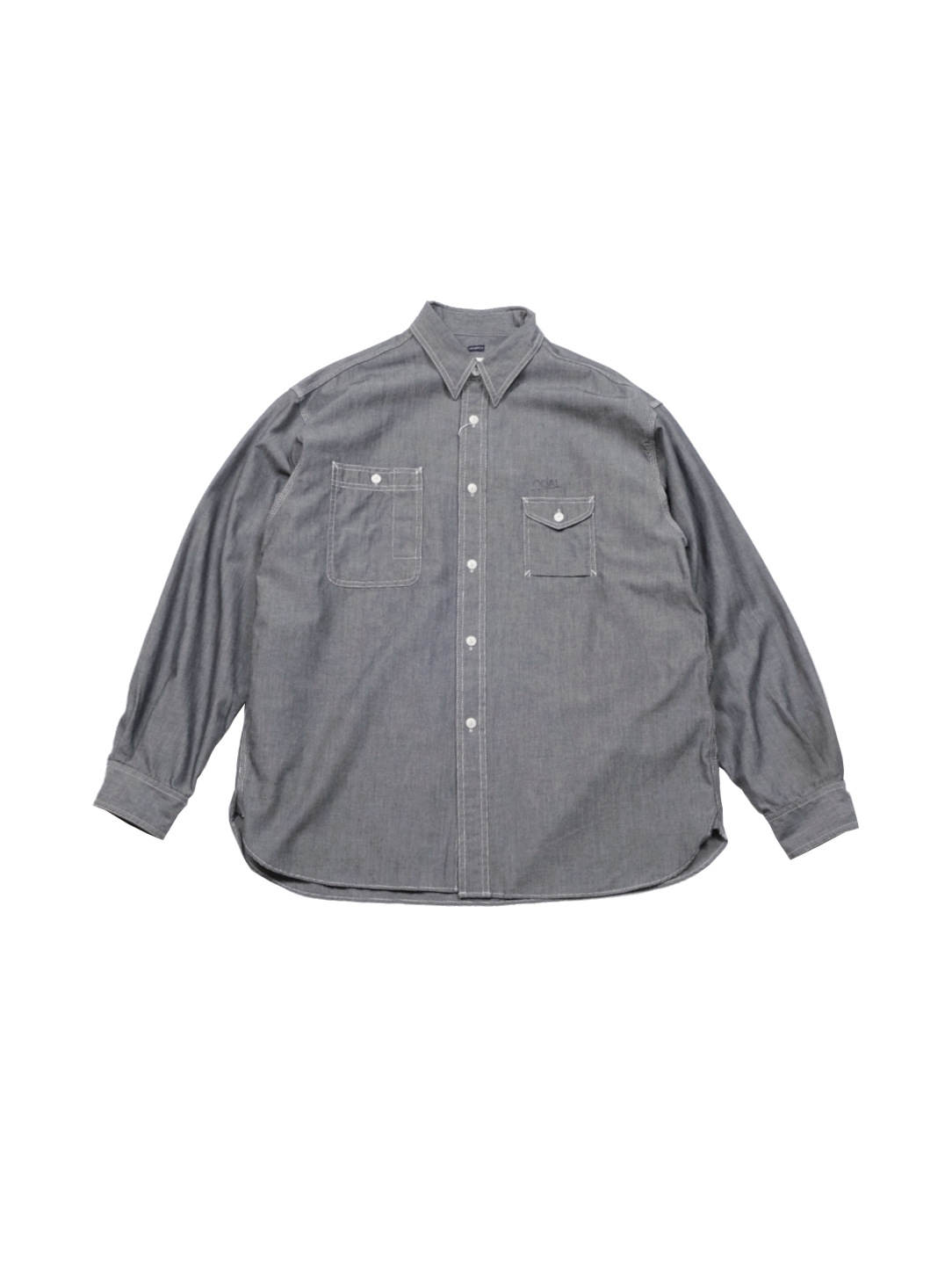 nanamica Regular Collar Chambray Shirt - Gray