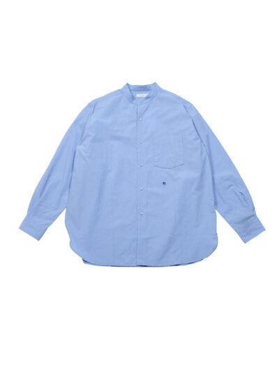 nanamica Band Collar Wind Shirt - Sax