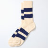 Rotot_Recycle Cotton Stripe Socks_ErcuBlue