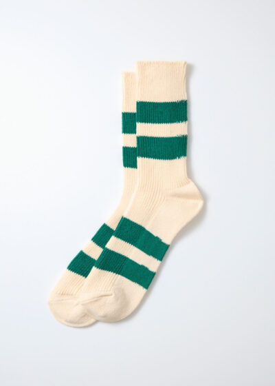 Rotot_Recycle Cotton Stripe Socks_ErcuGreen