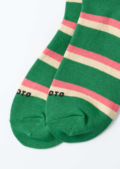 Rototo_Ruguby Stripe Socks_Green