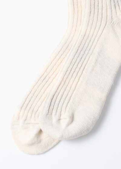 Rototo_The Dye Ribbed Crew Socks_WaterBlue