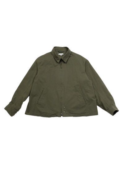 Claigton Jacket - Olive Cotton Sanded Cloth