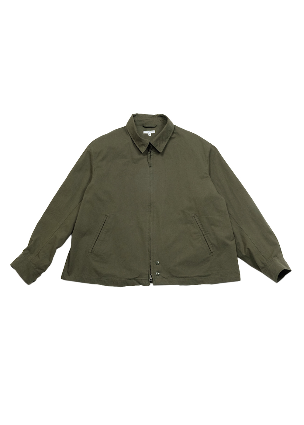Claigton Jacket - Olive Cotton Sanded Cloth