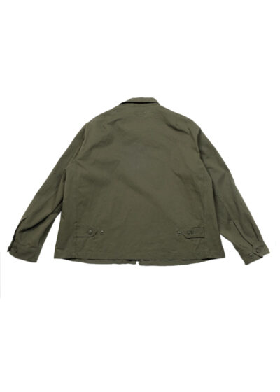 Claigton Jacket - Olive Cotton Sanded Cloth