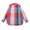 Work Shirt - Red Cotton Big Madras Plaid back