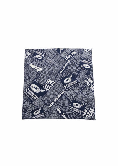 Printed Bandana – Navy 'News'