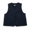 Engineered Garments 26SS Upland Vest Dark Navy Cotton Ripstop