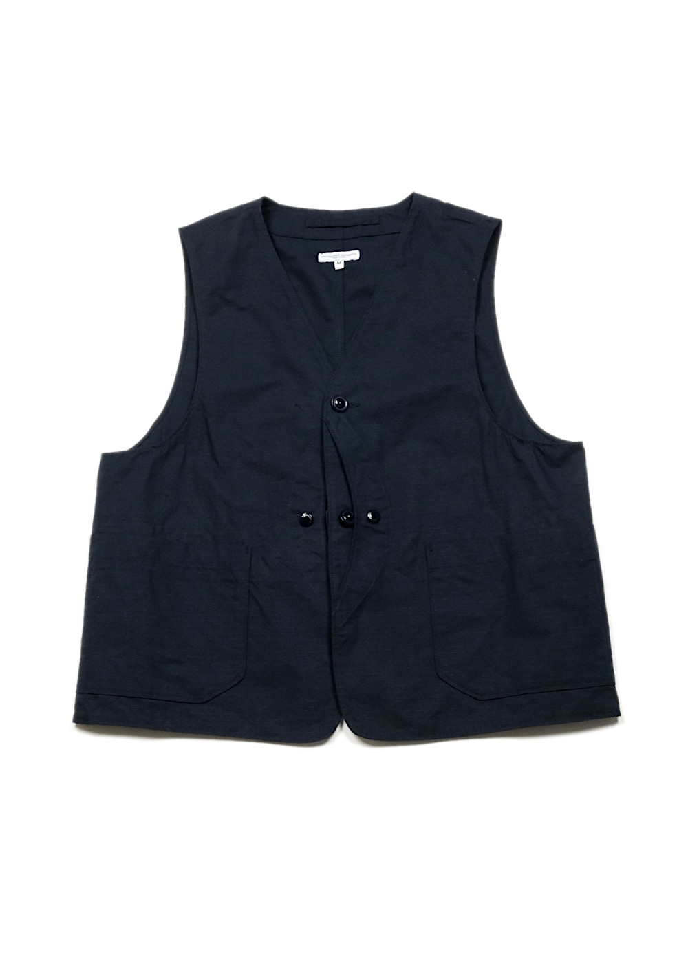Engineered Garments 26SS Upland Vest Dark Navy Cotton Ripstop