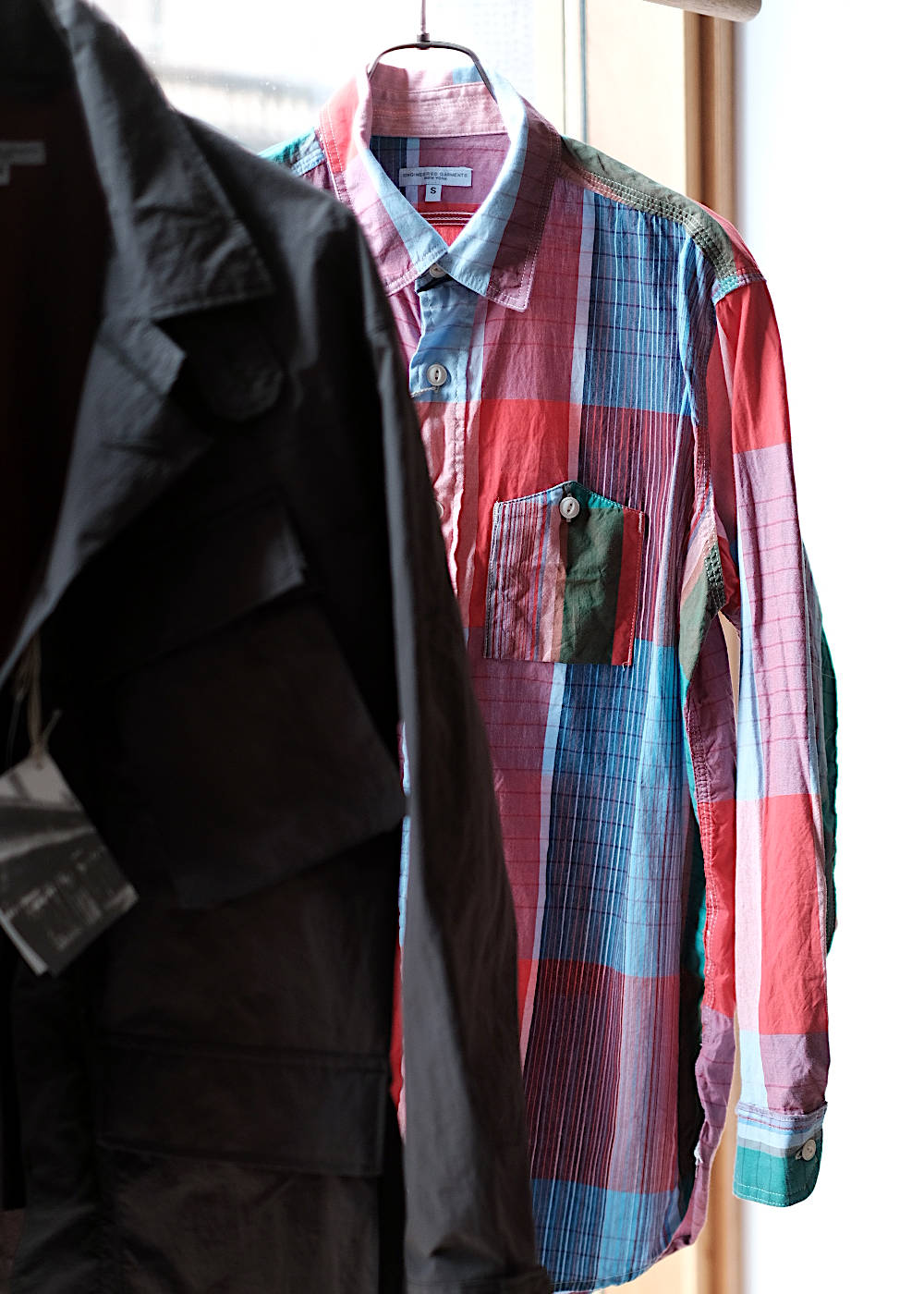 Engineered Garments 26 SS - Work Shirt - Red Cotton Big Madras Plaid back