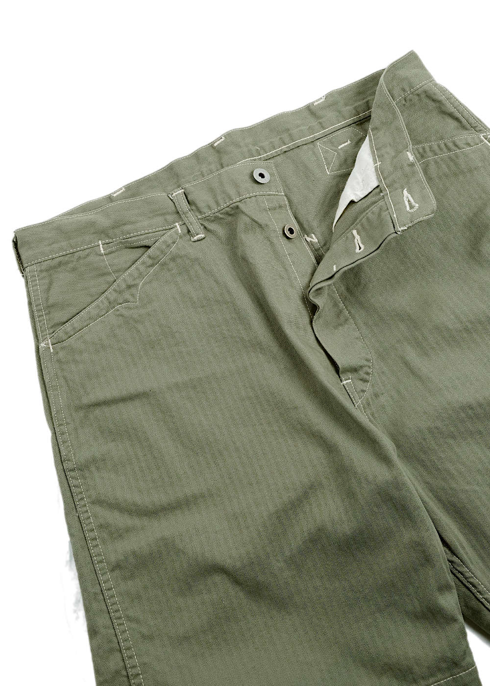 #3327S-MH5 SWEETBEAR Short : mini HBT sage - Image 3