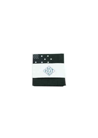 Alternative view of #4005-cha Bandana Hankie original 1993 design: cotton sheeting charcoal